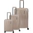  Barbara Novelty 4 wheels Suitcase set 3-piece with expansion pleat Variant satin nude