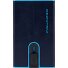 Black Square Credit card case RFID protection Leather 6 cm Variant night blue Black Square Credit card case RFID protection Leather 6 cm Variant night blue