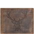  Vintage deer wallet leather 12 cm Variant braun