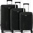  5820 4 wheels Suitcase set 3-piece Variant schwarz