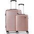  5330 4 wheels Suitcase set 2-piece Variant rosa