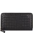 Piuma Wallet Leather 19 cm Variant black-gold Piuma Wallet Leather 19 cm Variant black-gold