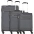  Dublin 4 wheels Suitcase set 3-piece with expansion pleat Variant dunkelgrau