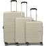  Aerojoy 4 wheels Suitcase set 3-piece with expansion pleat Variant sandstone