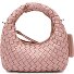  Greta Micro weave Handbag Leather 20 cm Variant rose quartz