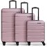  Munich 4.0 4-wheel suitcase set 3-piece with stretch fold Variant shiny rose shiny