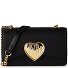  Victory Heart Shoulder Bag Genuine Leather 21.5 cm Variant black