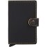 Miniwallet Credit card case RFID protection Leather 6.5 cm Variant black - ochre Miniwallet Credit card case RFID protection Leather 6.5 cm Variant black - ochre