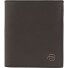  Black Square Wallet RFID protection Leather 8.5 cm Variant dark brown