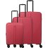  Air Stripe 4 wheels Suitcase set 3-piece Expandable Variant red