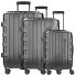 Galatea 4 roll suitcase set 3pcs. Variant schwarz  Galatea 4 roll suitcase set 3pcs. Variant schwarz