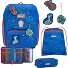  Genius School Satchel Set 4pcs Superflask Variant Blue Dino