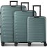  Toronto 4 wheels Suitcase set 3-piece with expansion pleat Variant teal blue