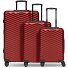  Essentials 18 4 wheels Suitcase set 3-piece with expansion pleat Variant metallic-red shiny