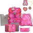  ErgoFlex School bag set 5-piece Variant Roses