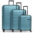  Collection 04 THE THREE SET + 4 wheels Suitcase set 3-piece with expansion pleat Variant ice blue-metallic