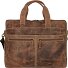  Vintage briefcase leather 42 cm laptop compartment Variant brown
