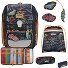  Genius Exklusiv Safety Light School bag set Variant Flames