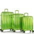  Astro 4 wheels Suitcase set 3-piece with expansion pleat Variant green