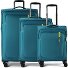  Nitestream 4 wheels Suitcase set 3-piece Expandable Variant teal-lime