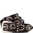  Studded belt Genuine Leather Variant dark brown | 85 cm