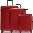  Logic Pro 4 wheels Suitcase set 3-piece with expansion pleat Variant deep red metallic