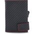 Card case RFID leather 9 cm Variant schwarz-rot Card case RFID leather 9 cm Variant schwarz-rot