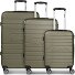 Seattle 4 wheels Suitcase set 3-piece Variant dark-olive