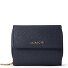  Bologna Leather Zip-Around Wallet, Leather, 12 cm Variant navy
