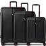  Paris 4 wheels Suitcase set 3-piece with expansion pleat Variant black metallic