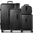  Essentials14 4-wheel suitcase set Beautycase 4 pce with expansion fold laptop compartment Variant black metallic