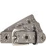  Studded belt Genuine Leather Variant light grey | 80 cm