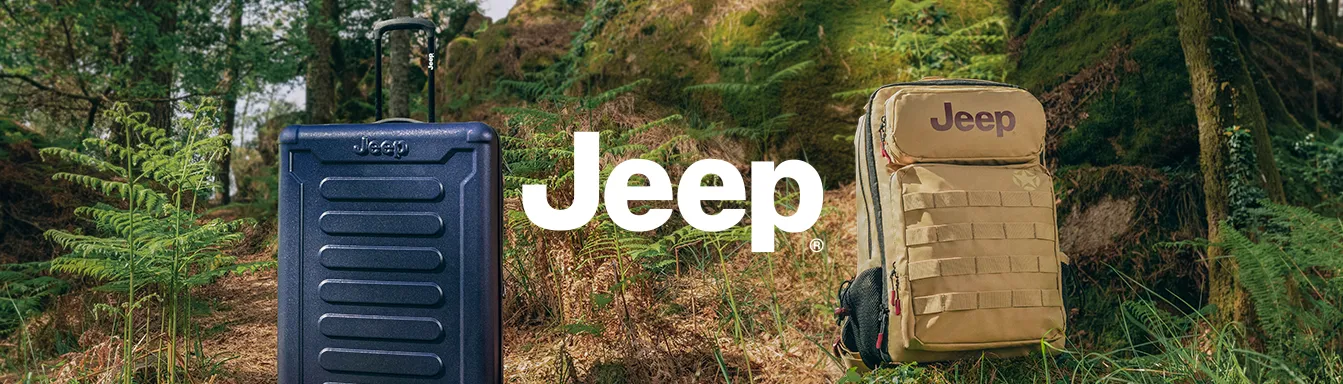 Jeep Koffer und Rucksäcke